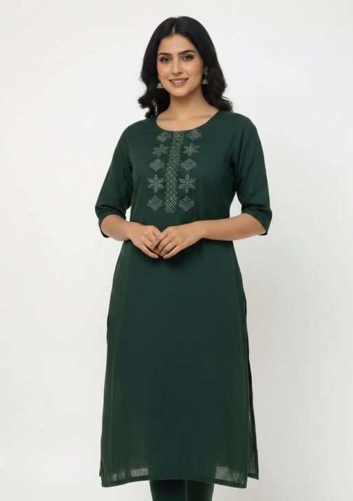 KURTI-PINKY-13-171031-DARK GREEN