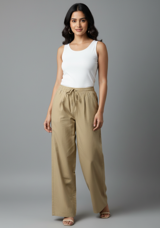 PANTS REYON- LITE BROWN-2003-166060