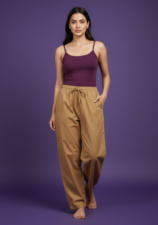 PANTS REYON- BROWN-2003-166060