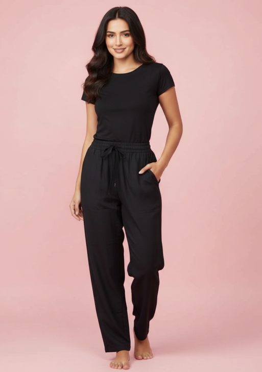 PANTS REYON-TRUE BLACK-2003-166060