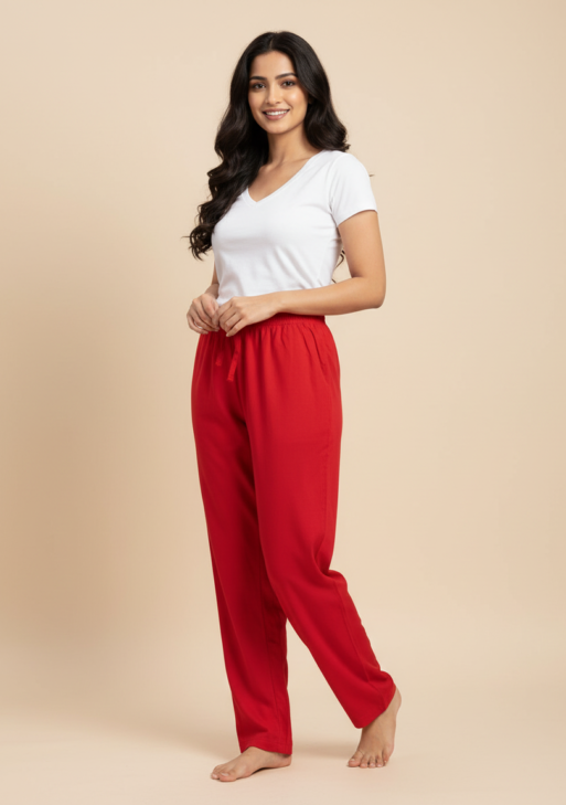 PANTS REYON-RED-2003-166060